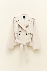 Trench corto Korea panna Lumina