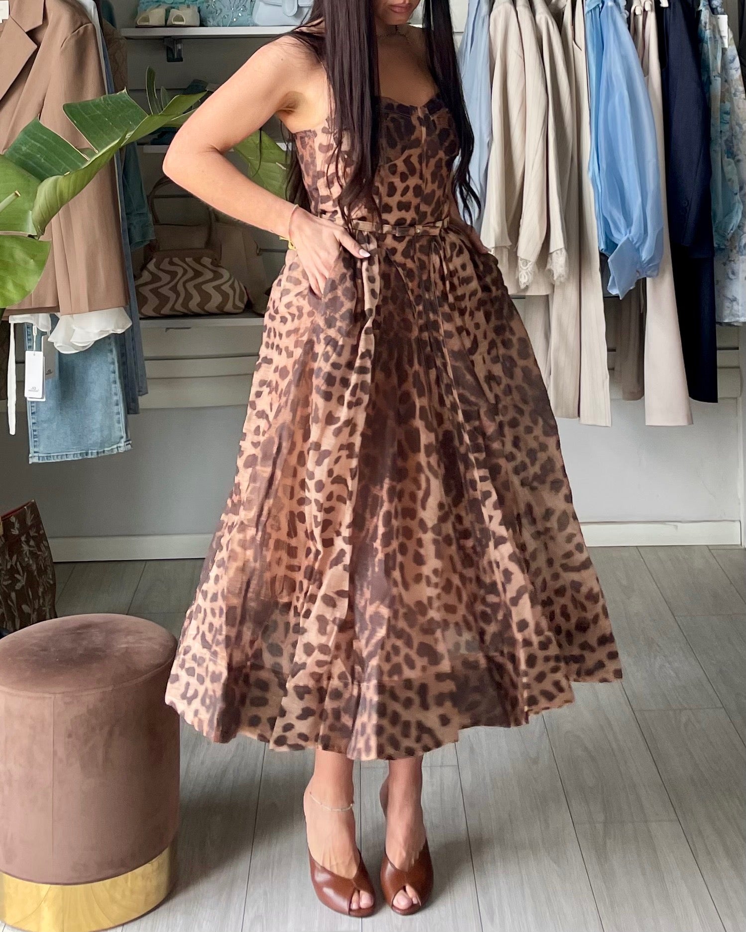 Dress  Old Money stampa animalier