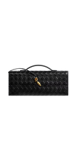 Borsa Clutch intreccio nera