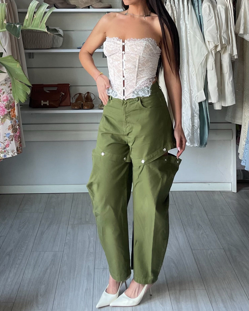 Pantalone Double Lumina oliva
