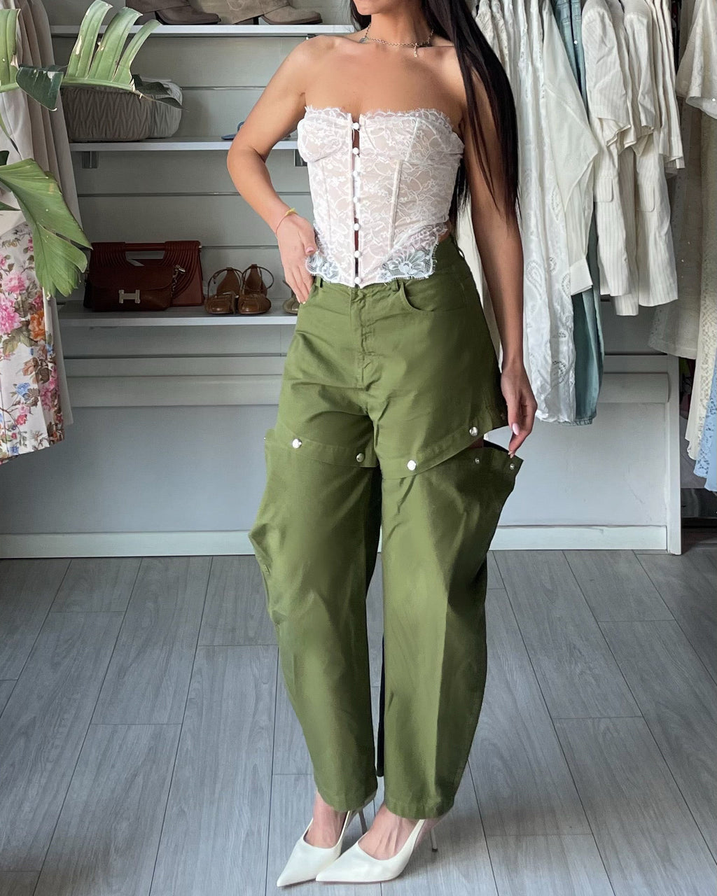 Pantalone Double Lumina oliva