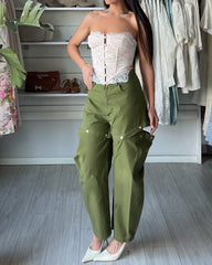 Pantalone Double Lumina oliva