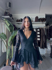 MINI DRESS JUMPSUIT IN PIZZO