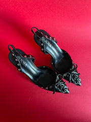 CORSET Slingback Black