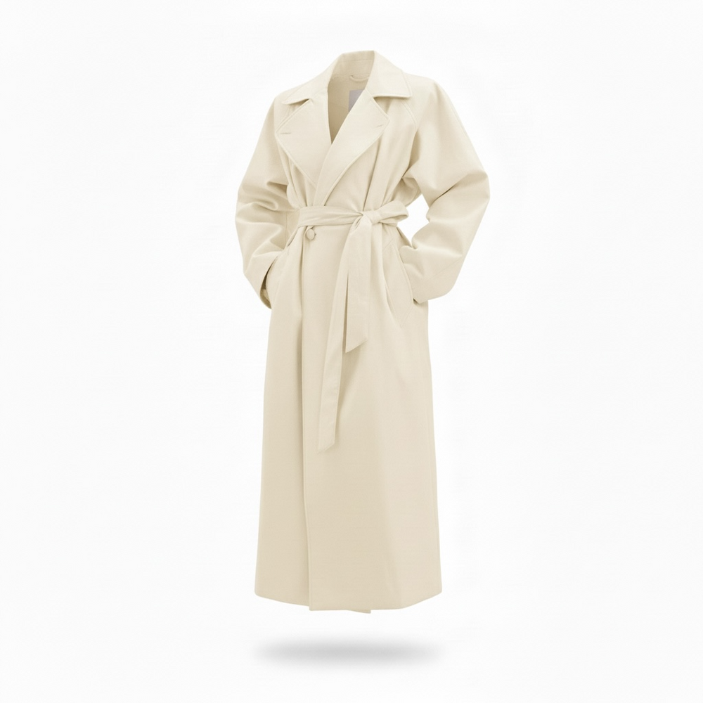 Maxi Trench panna by Lumina
