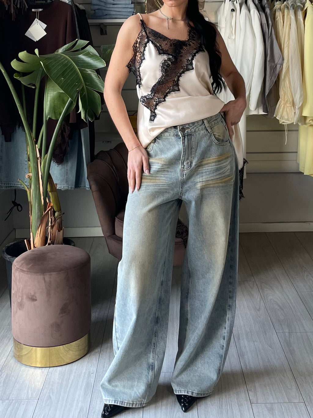 Jeans Wanted relaxed-fit in denim lavato