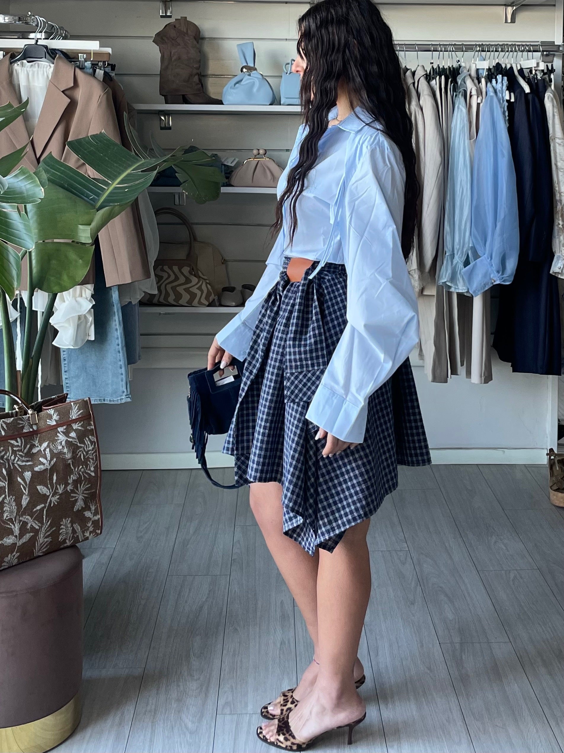 Gonna College in vichy blu