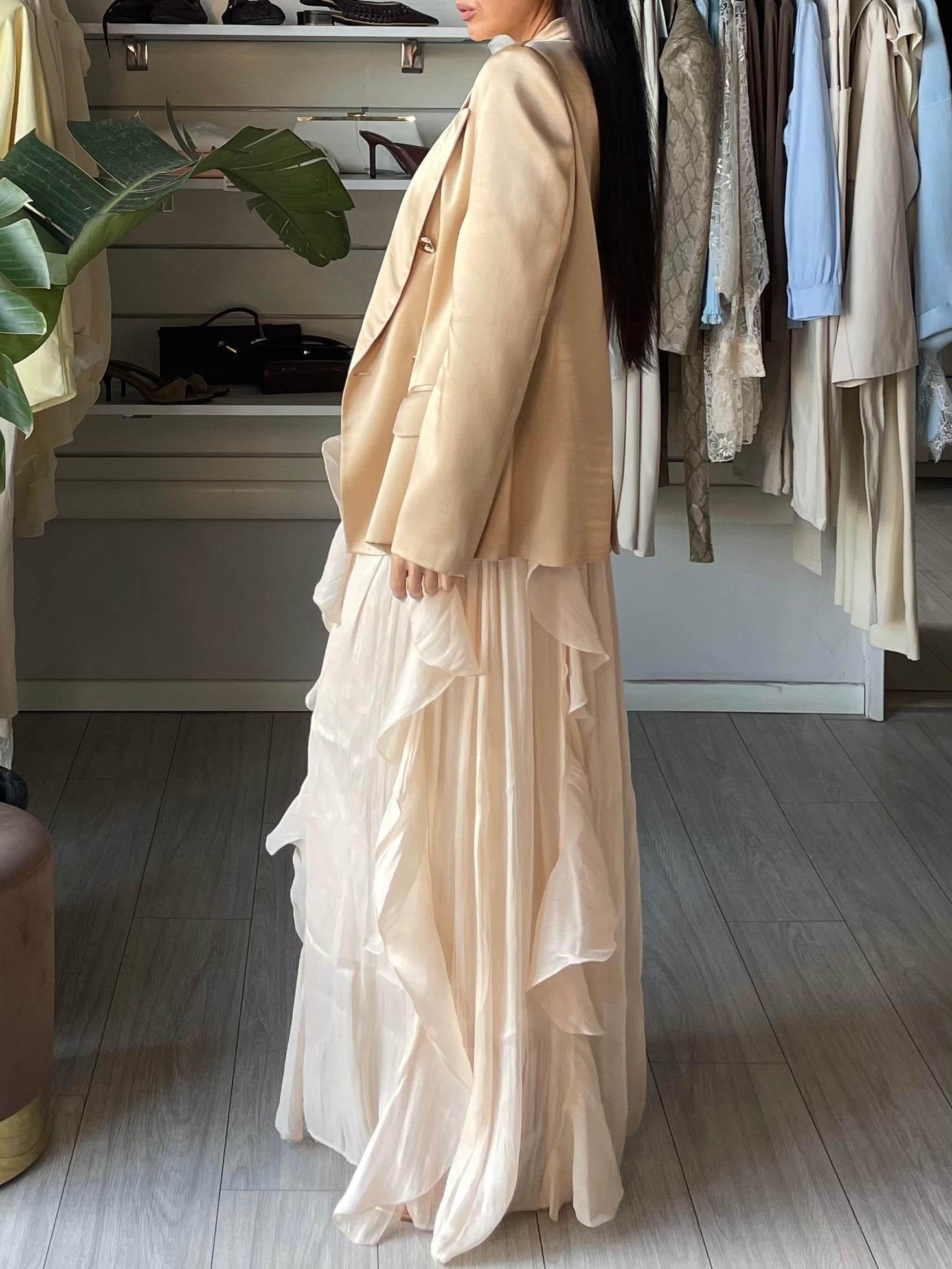 Blazer ANNARITA N. satinato oro