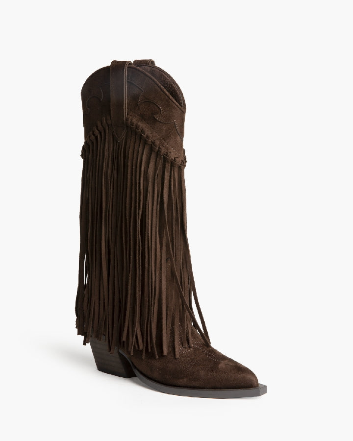 Texano Corina con frange coffee