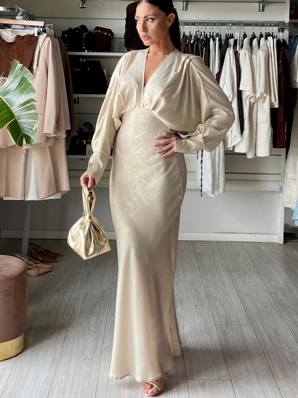 Abito a sirena luxury gold