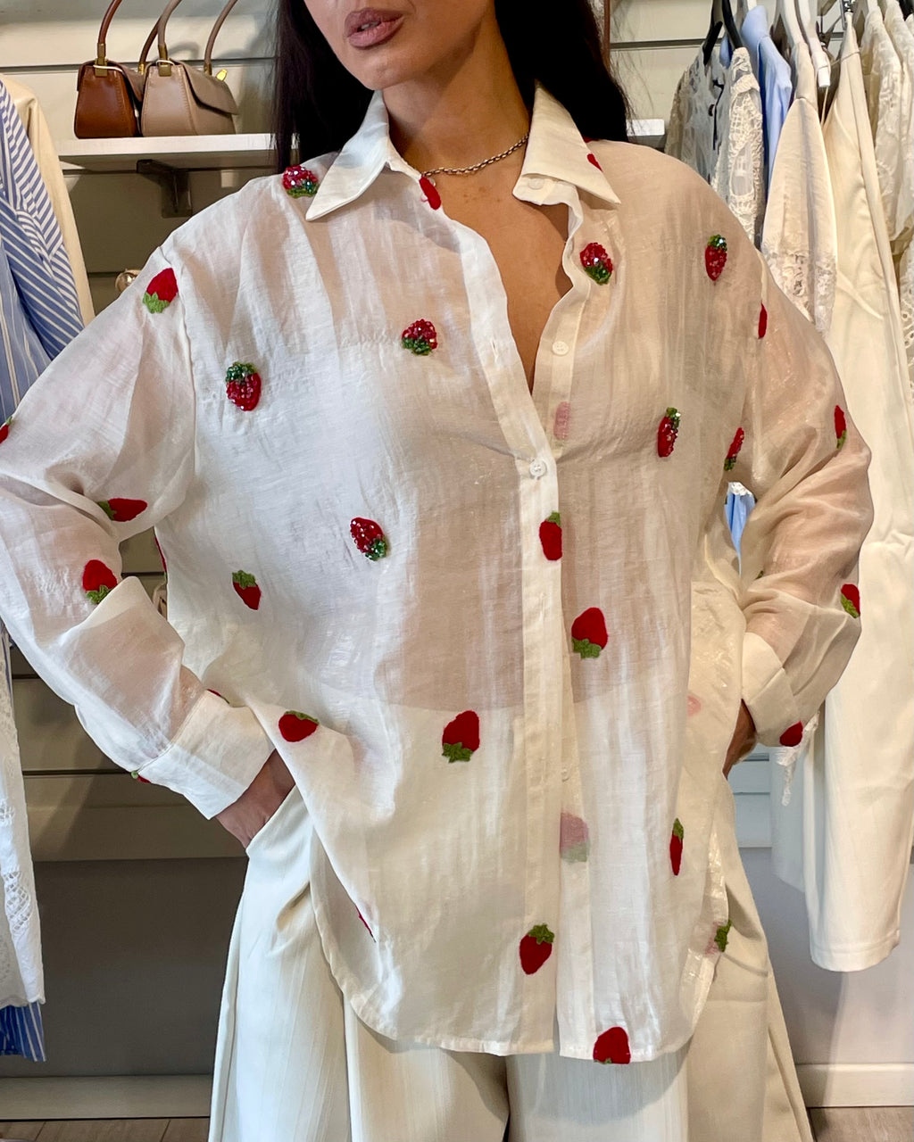 Camicia Fragolita burro