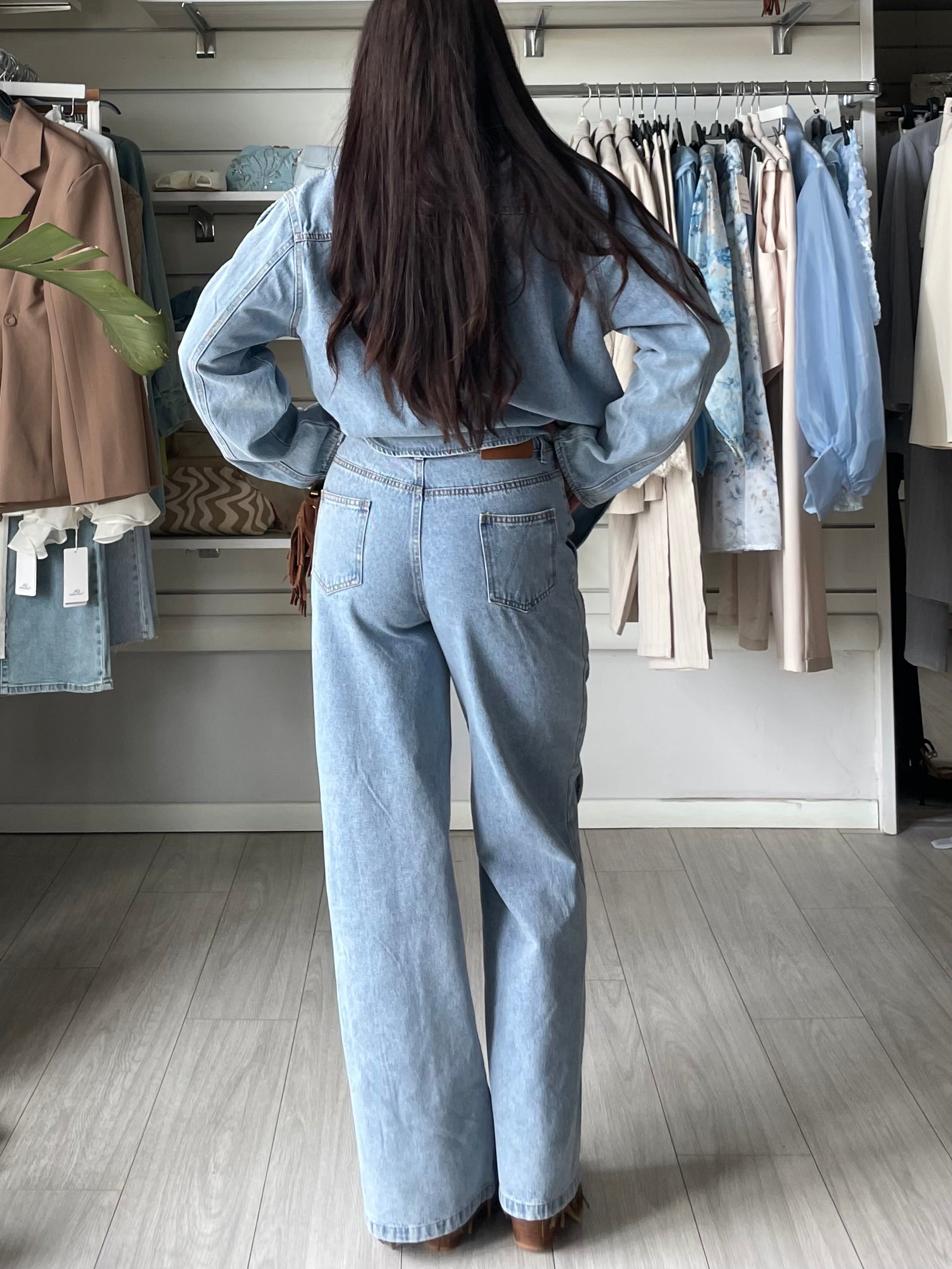 Jeans Straight con cut-out Arya