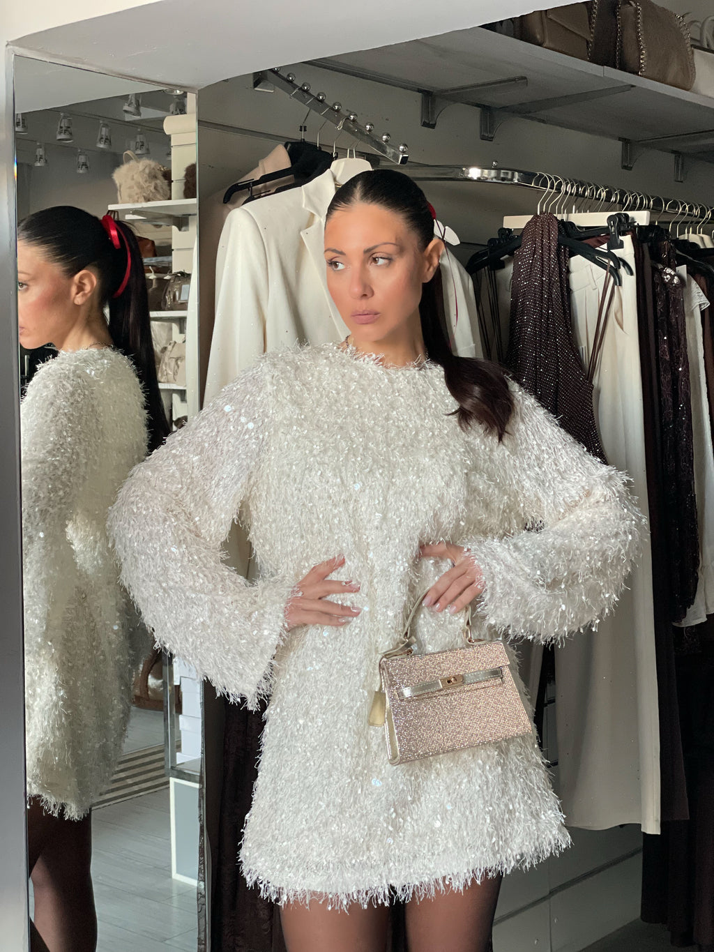 MINI BAG DIAMOND GOLD