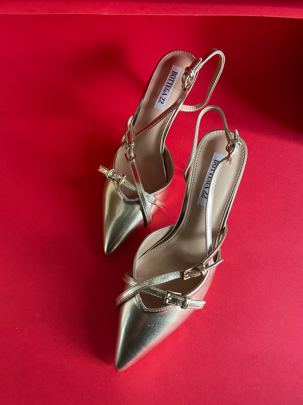 GINNY Slingback con fascette Gold