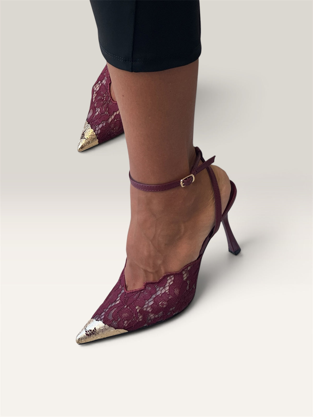 Décolleté  Lace Bordeaux