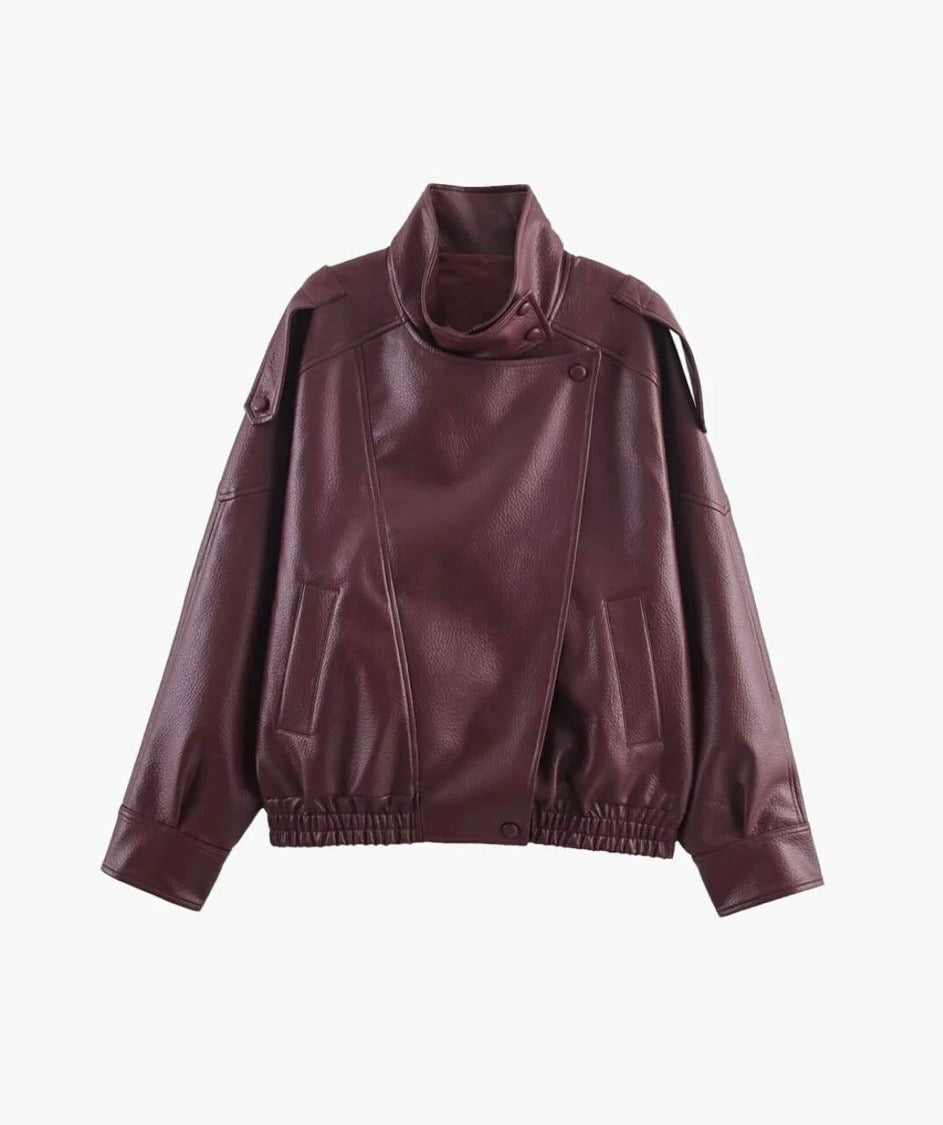 Mati oversize bomber Bordeaux