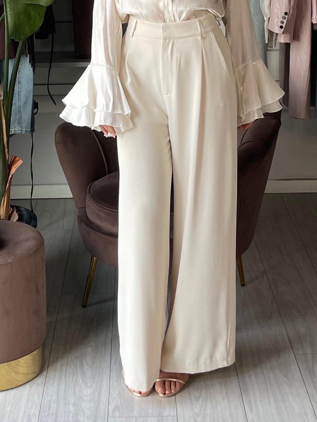 Pantalone Supreme panna by Lumina