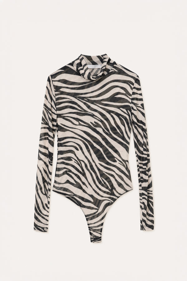 LUMINA ruffle body zebra
