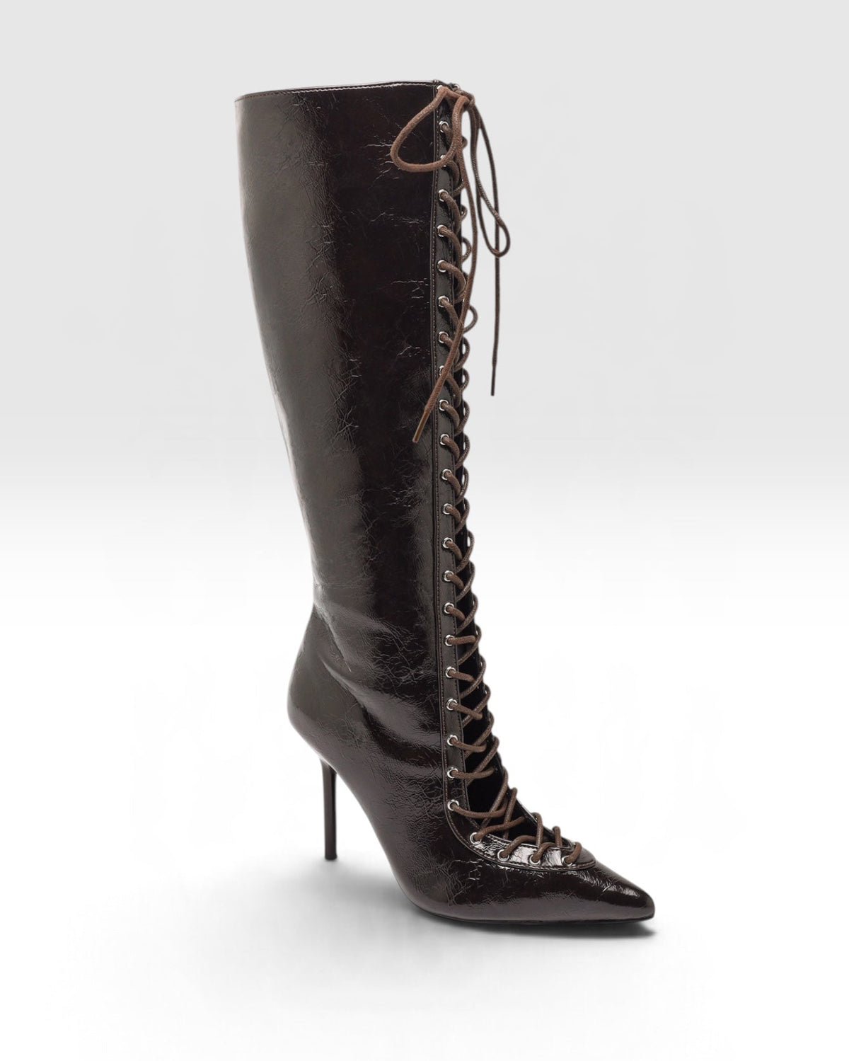 Colette stivale stringato coffee