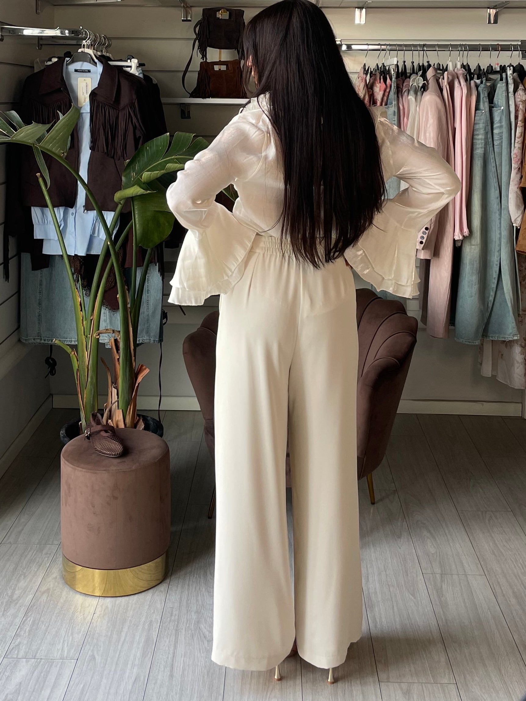 Pantalone Supreme panna by Lumina