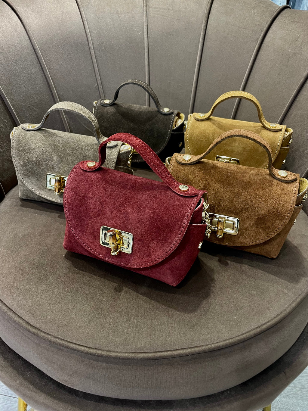 MINI BOX BAG CON TRACOLLA IN VERA PELLE