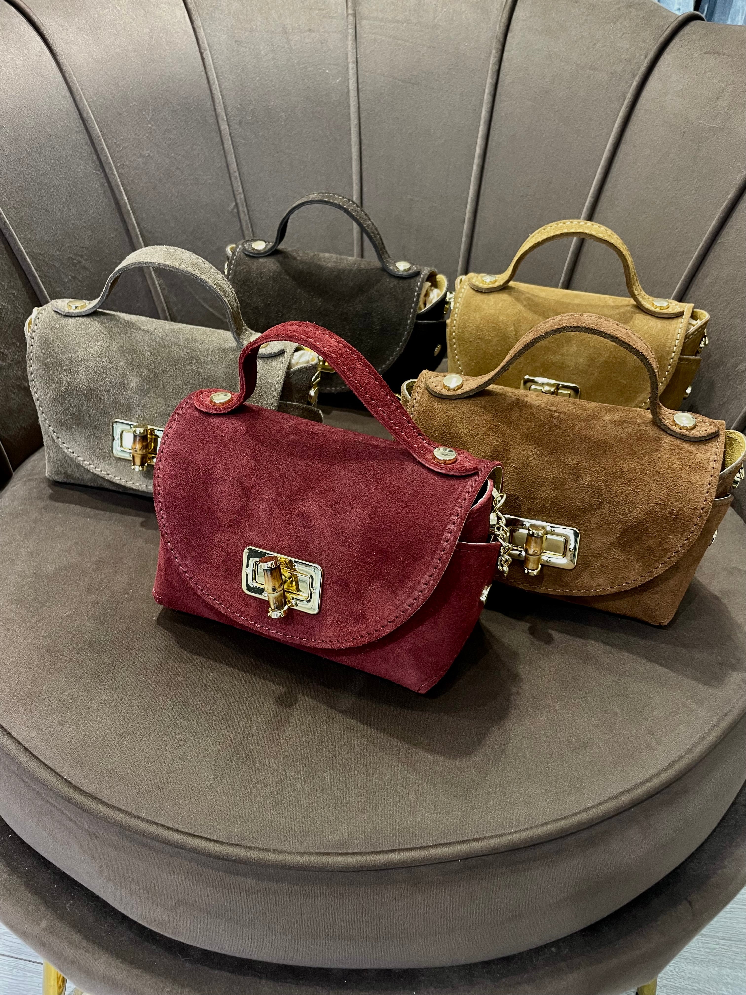 MINI BOX BAG CON TRACOLLA IN VERA PELLE