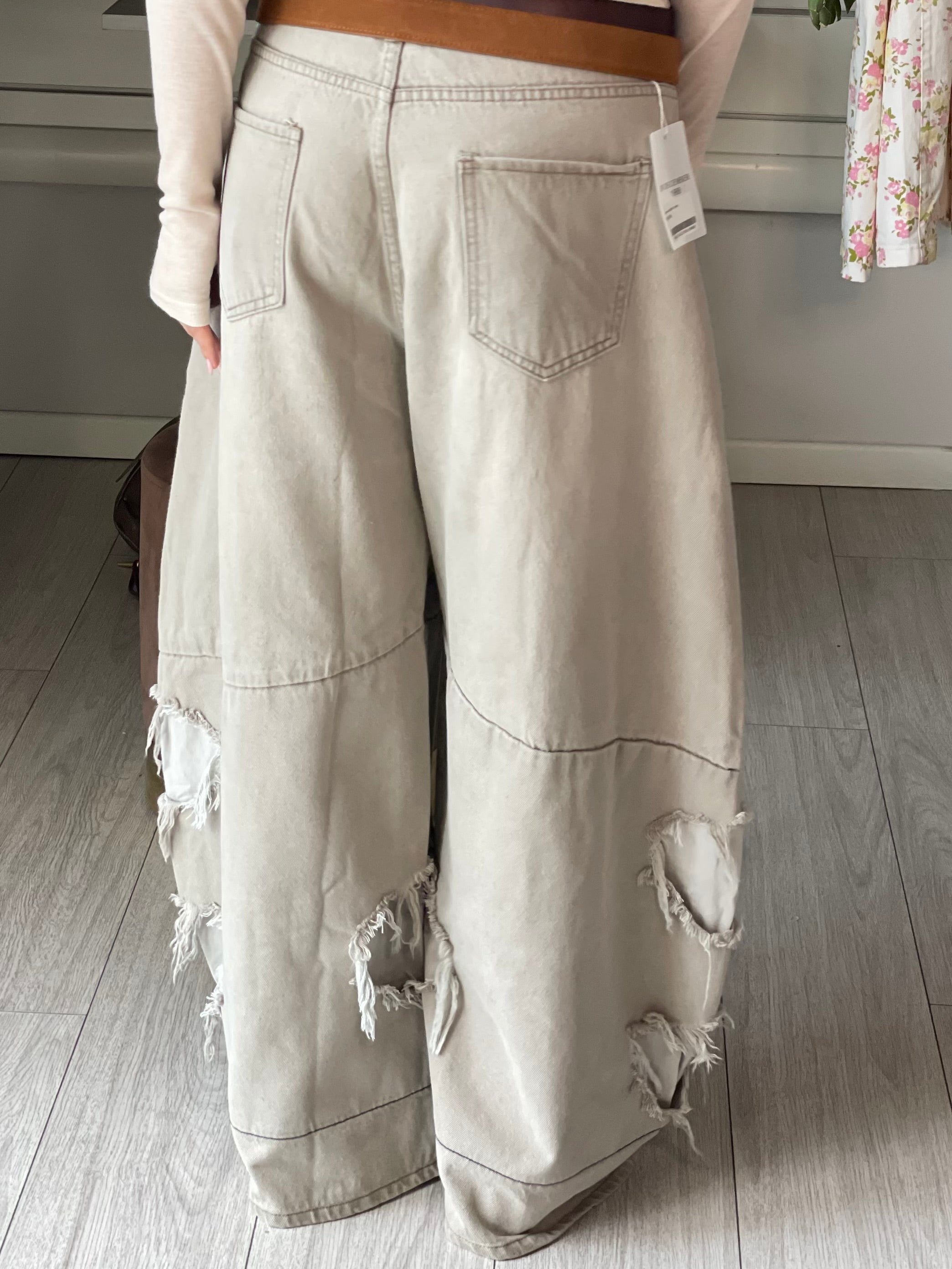Jeans Roxxi big balloon grigio