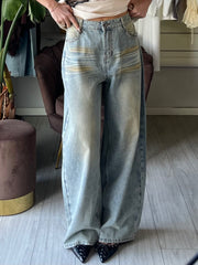 Jeans Wanted relaxed-fit in denim lavato