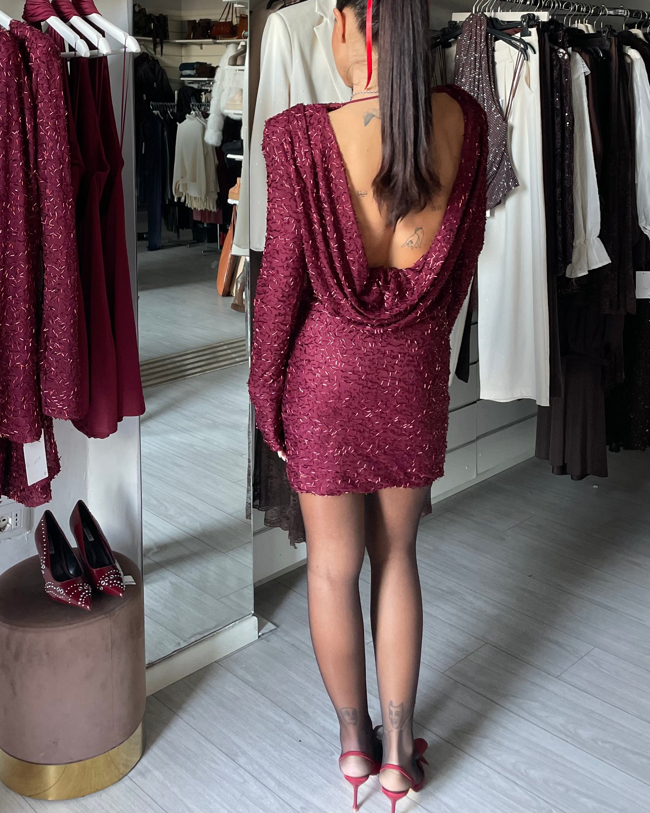 TUBINO CRYSTAL CON SPALLINE OPENBACK