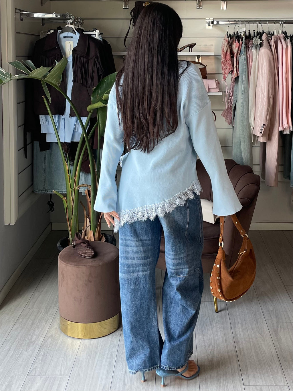 Jeans Cecil barrel fit Denim scuro