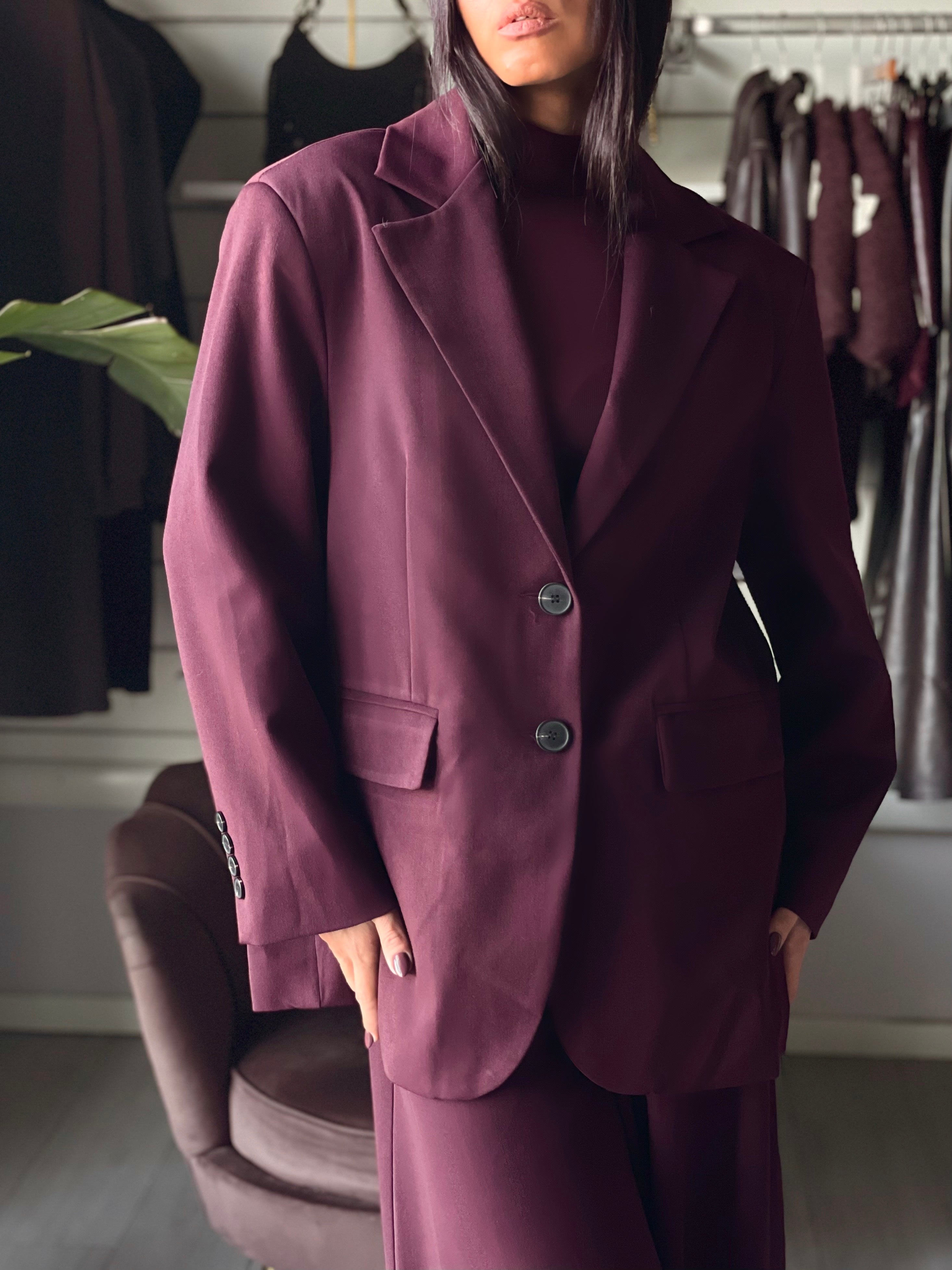 BLAZER BOYFRIEND Lumina Wine