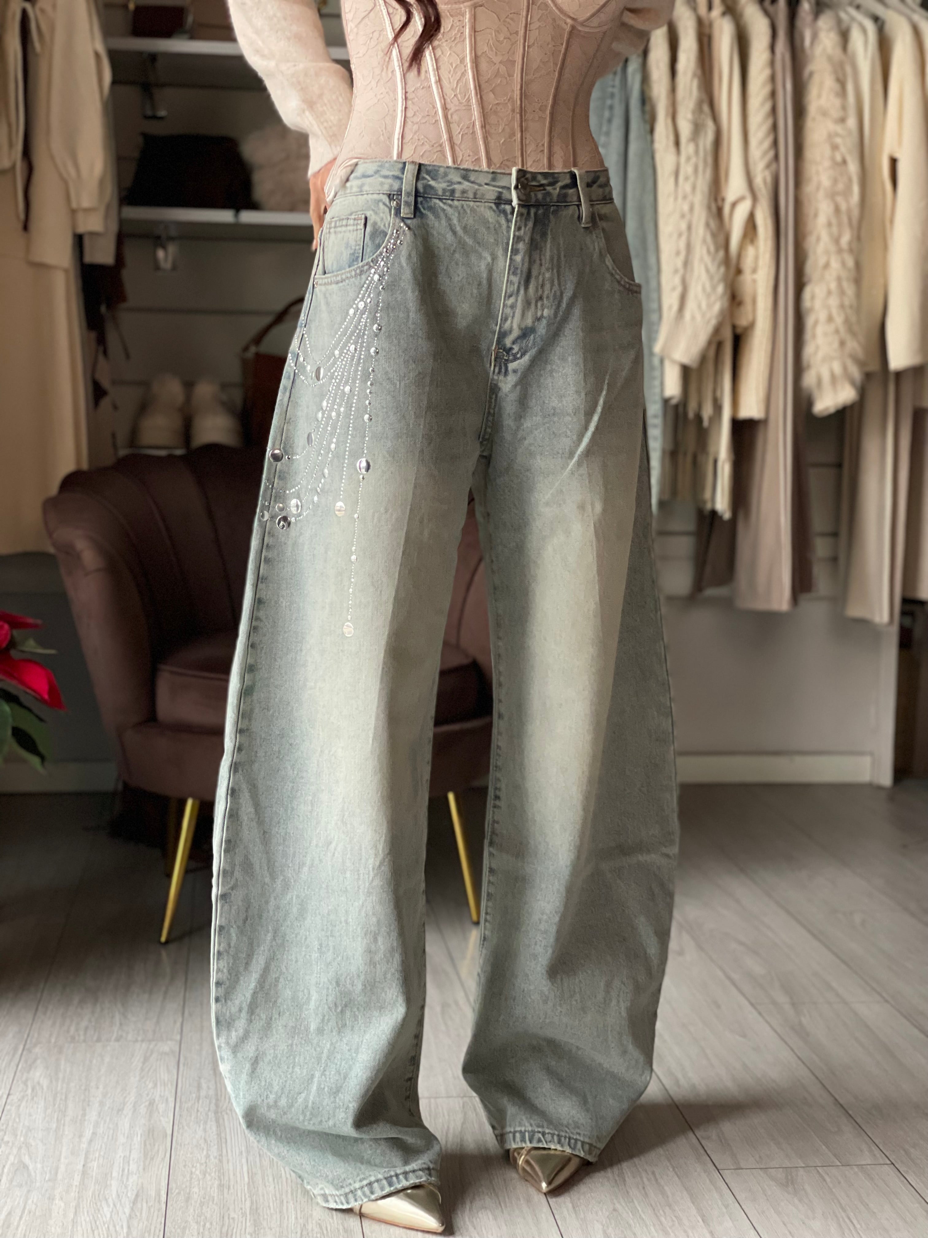 JEANS  RAINDROP SABBIATO