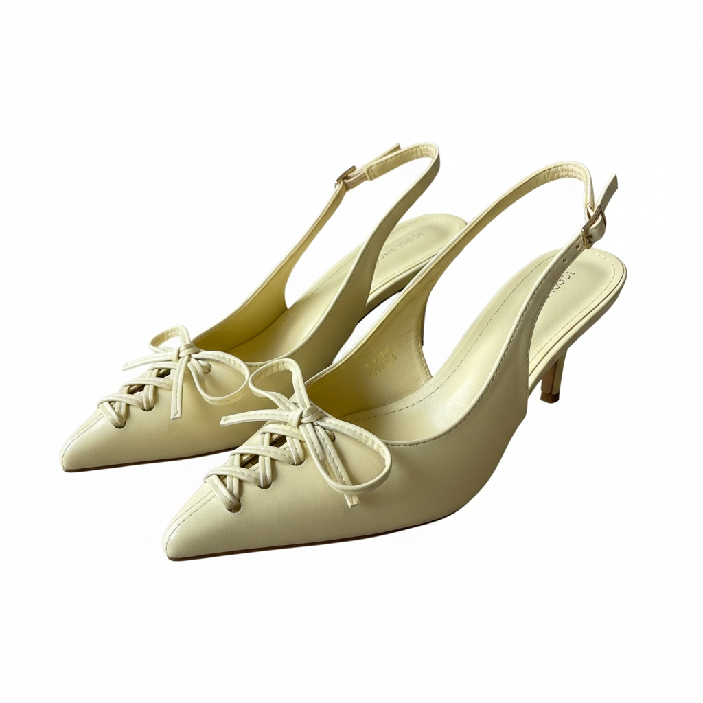 Slingback corset yellow