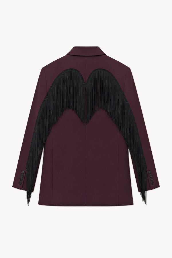 LUMINA Blazer plumage Burgundy