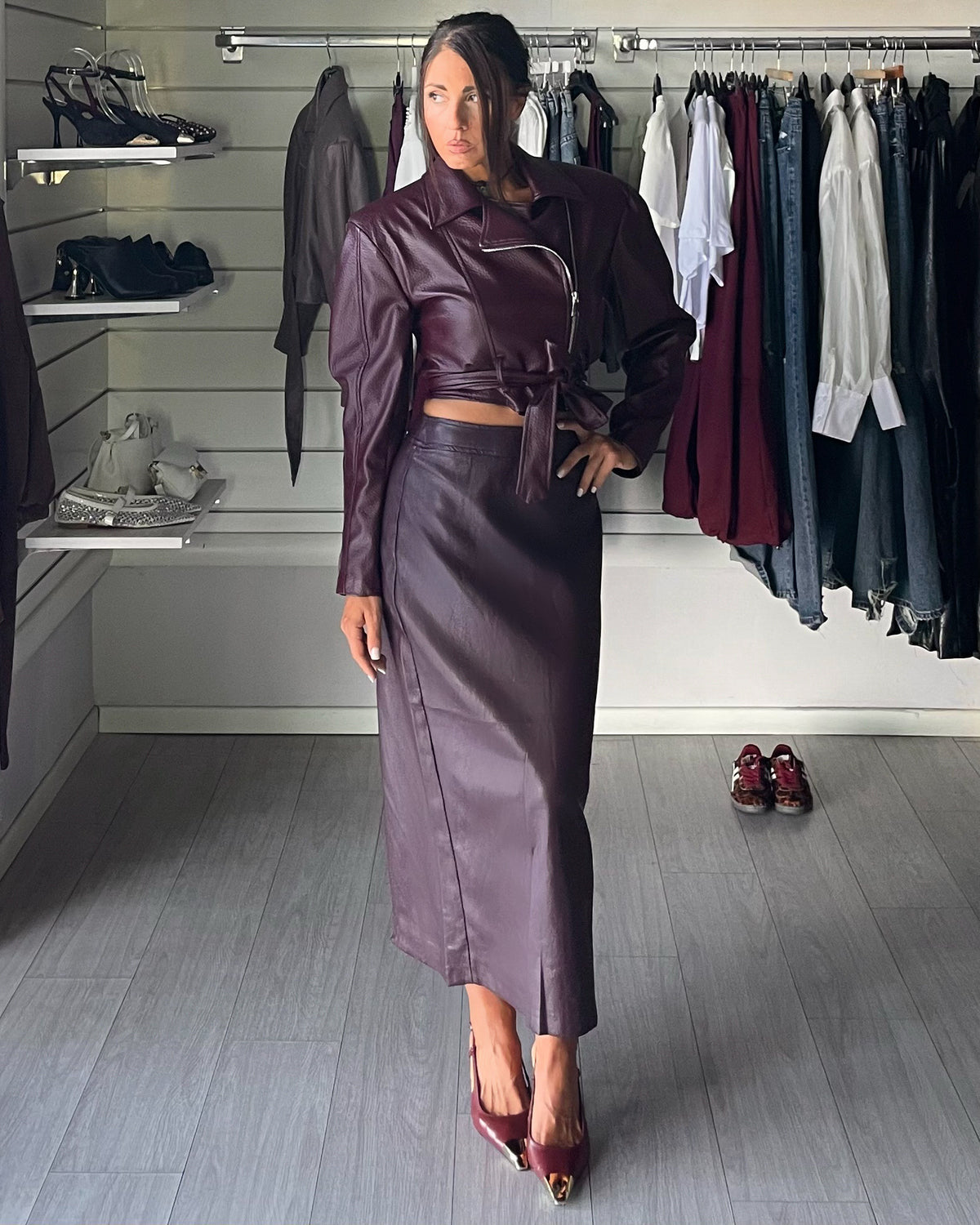 Longuette Dama bordeaux