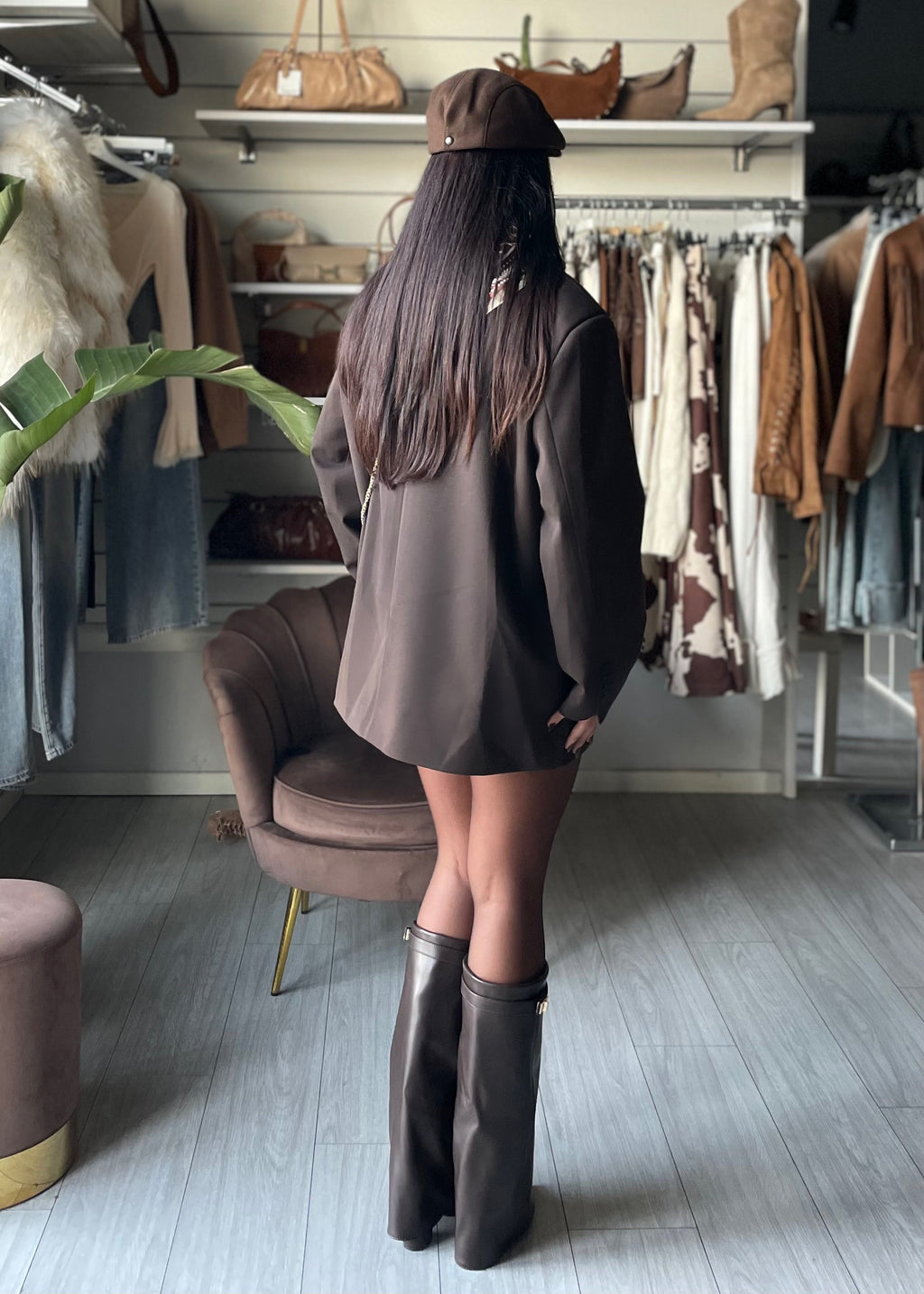 BLAZER BOYFRIEND Lumina Brown