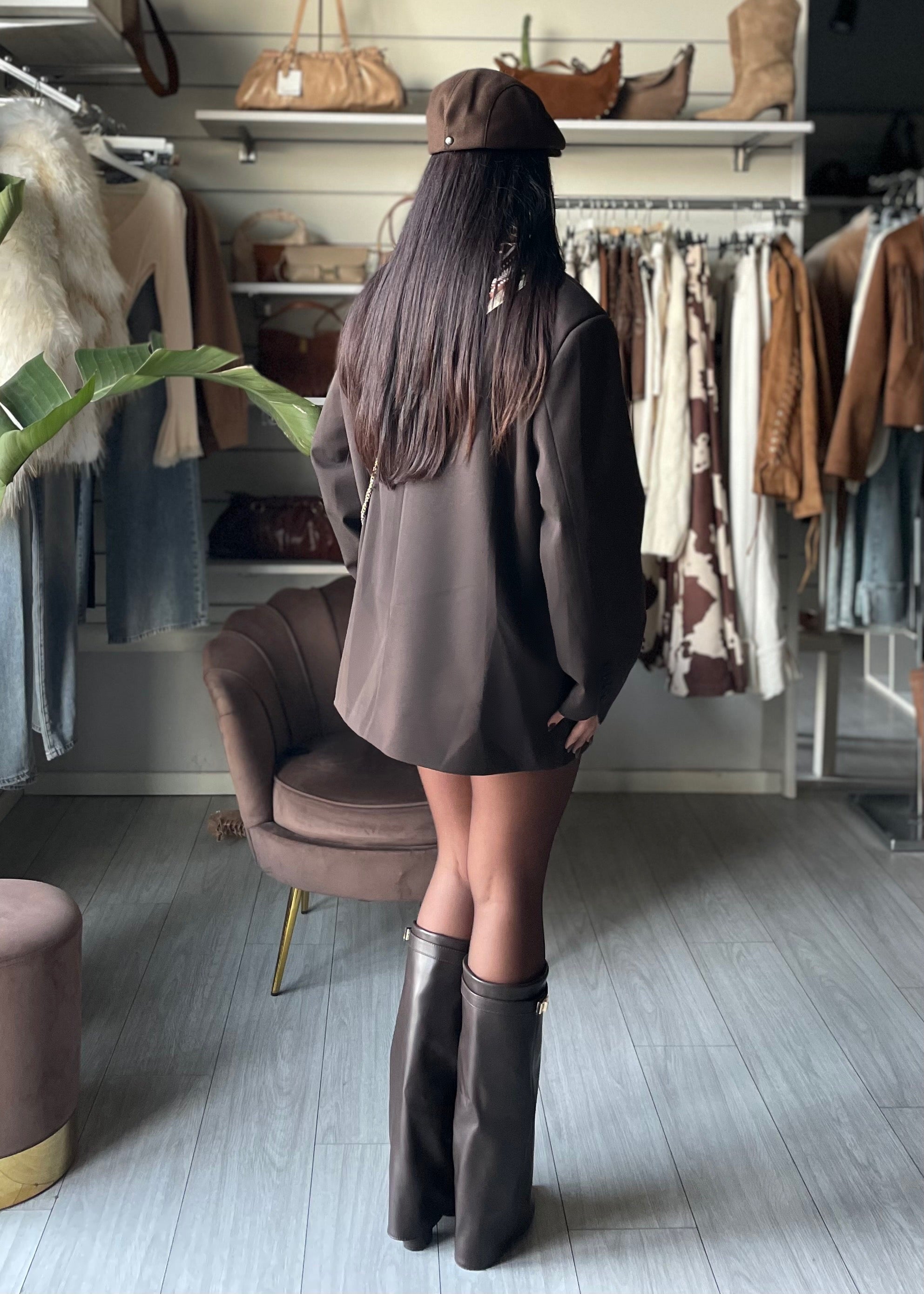 BLAZER BOYFRIEND Lumina Brown