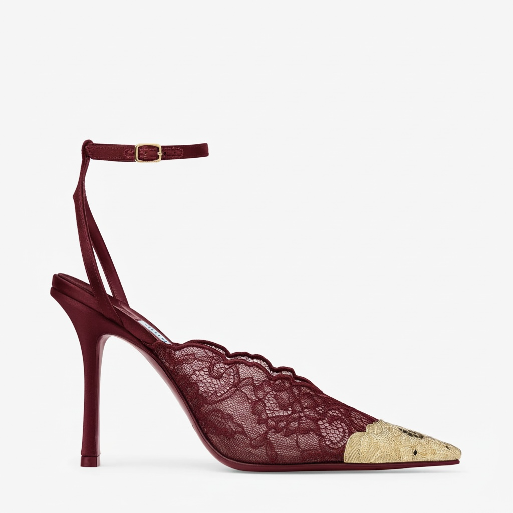 Décolleté  Lace Bordeaux