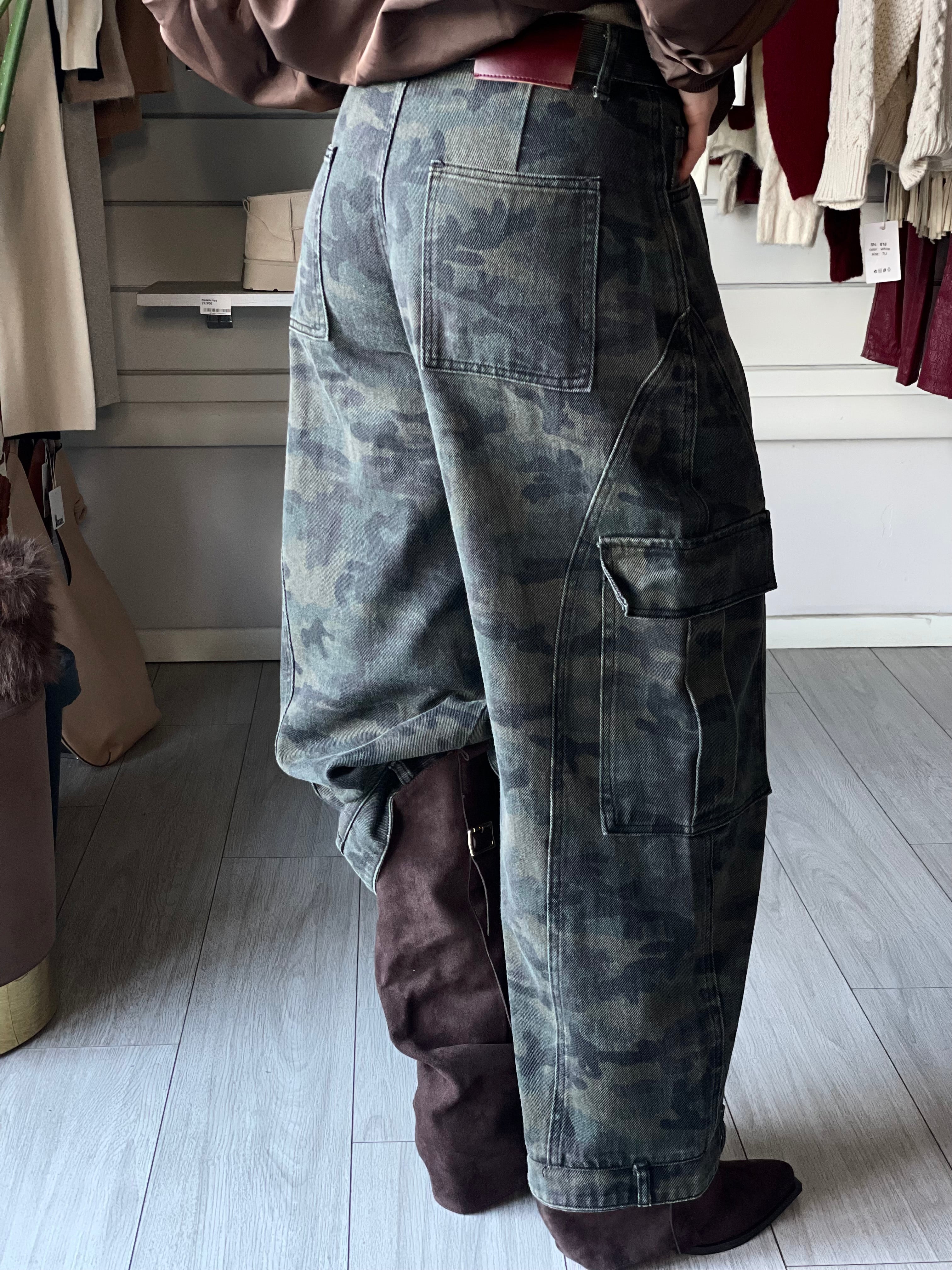 CAMO DENIM BALLON