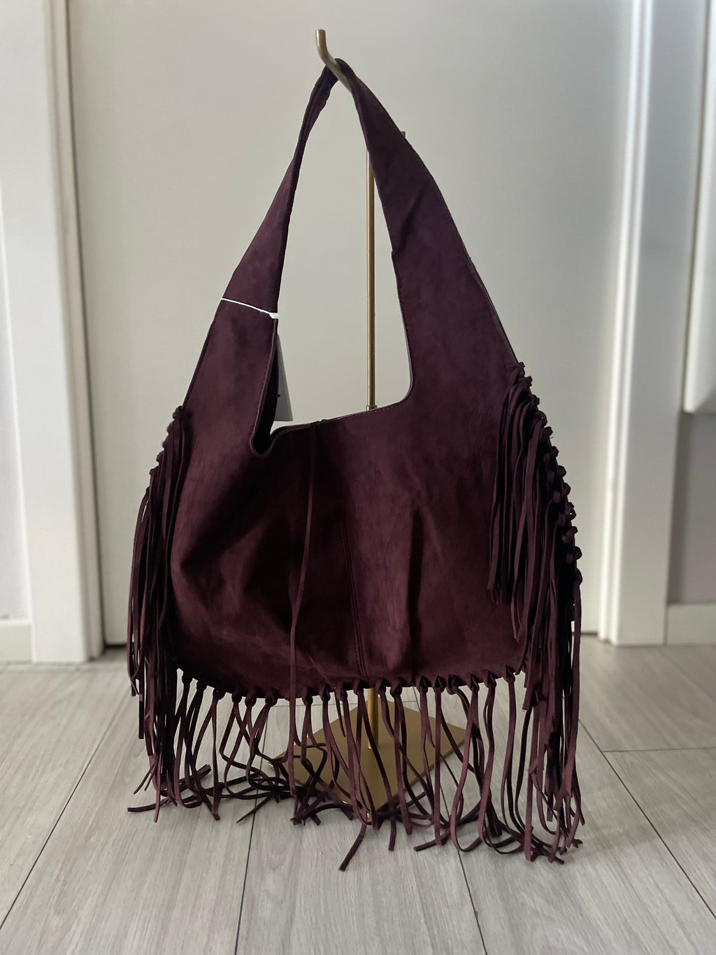 Apache - BORSA GRANDE IN SUEDE CON FRANGE