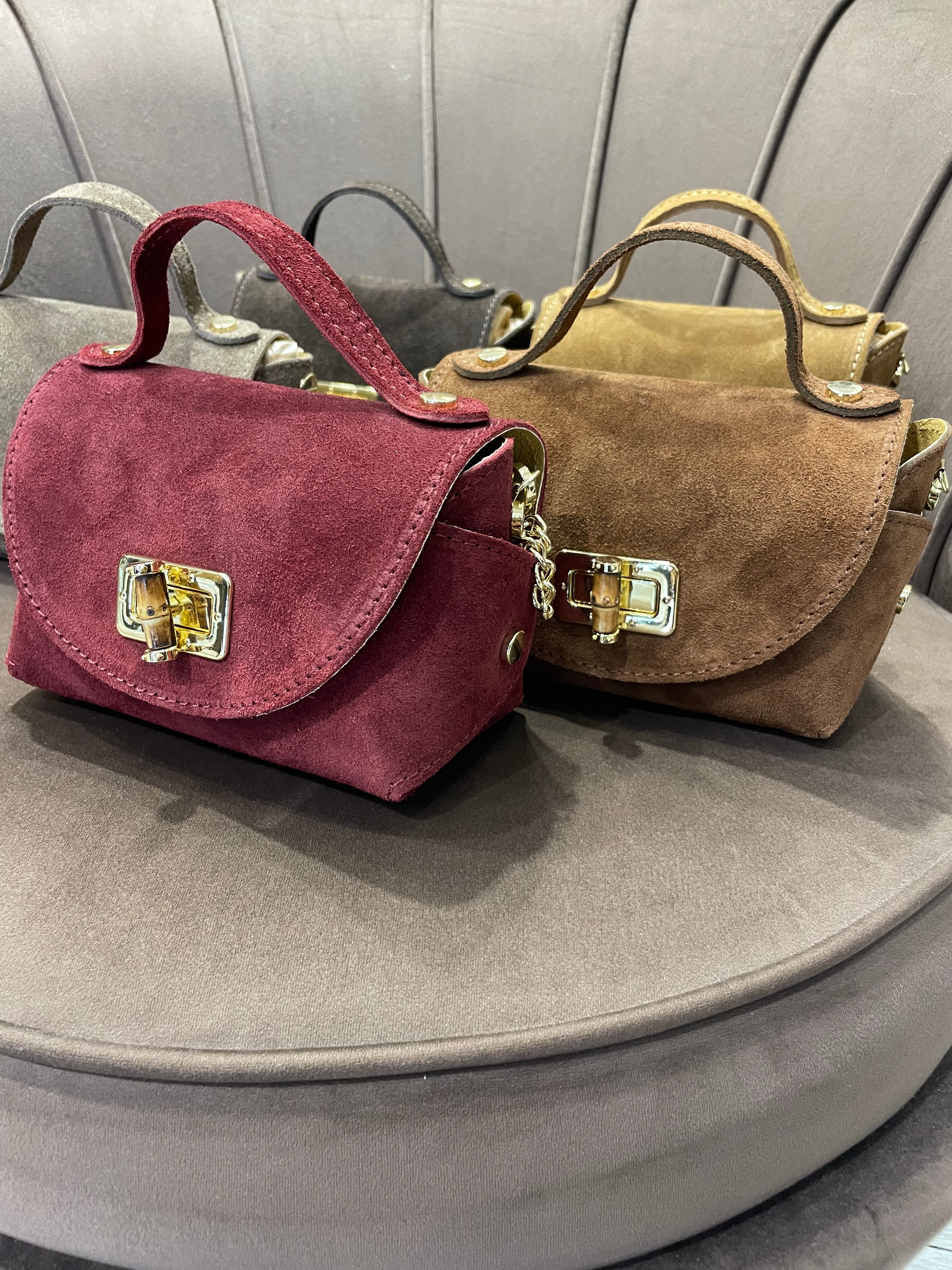 MINI BOX BAG CON TRACOLLA IN VERA PELLE