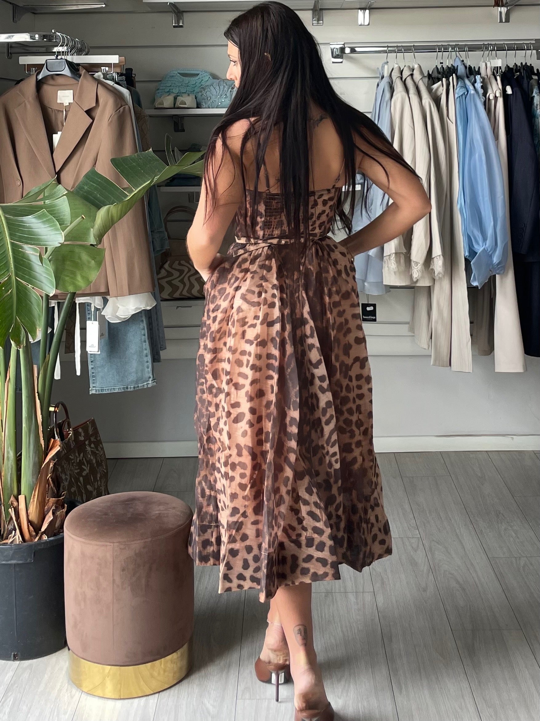 Dress  Old Money stampa animalier