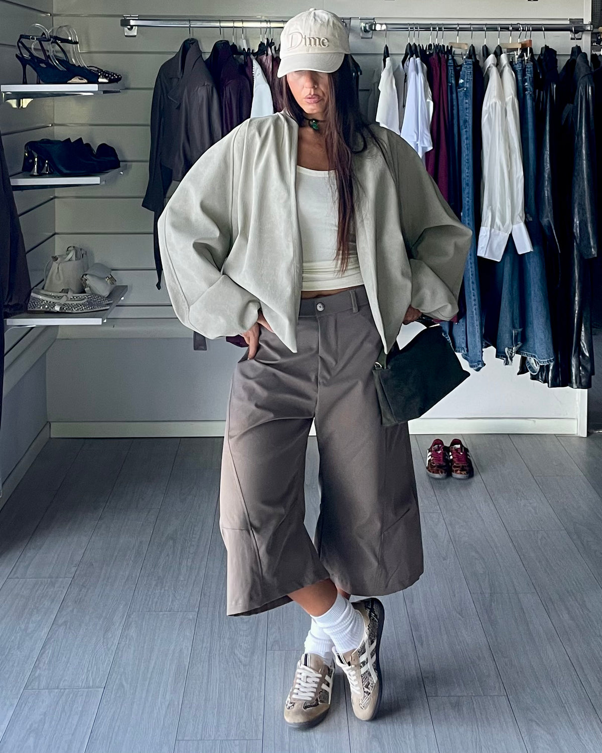 Giacca bomber Sculpt beige