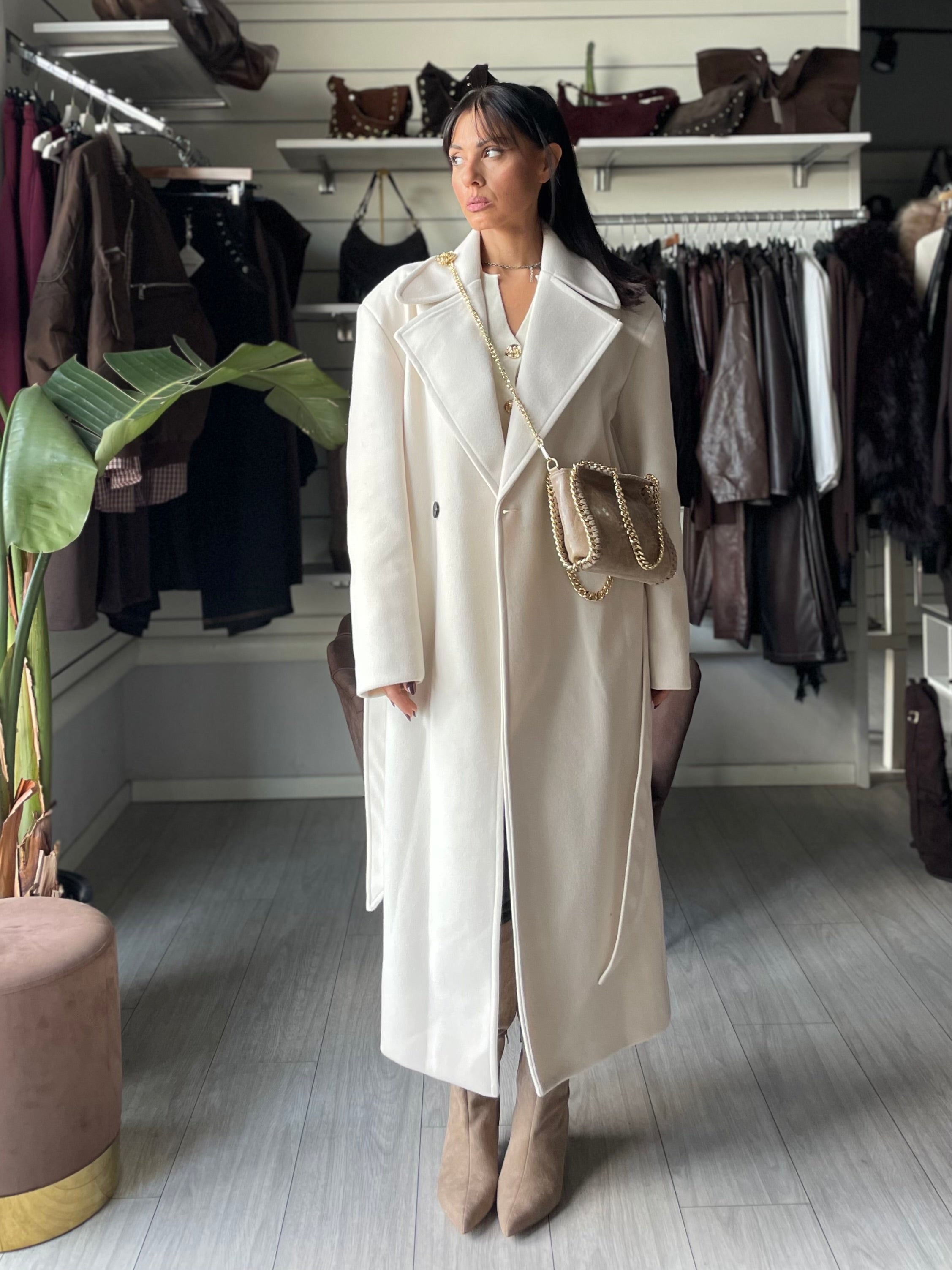 OVERSIZE COAT LUMINA Panna