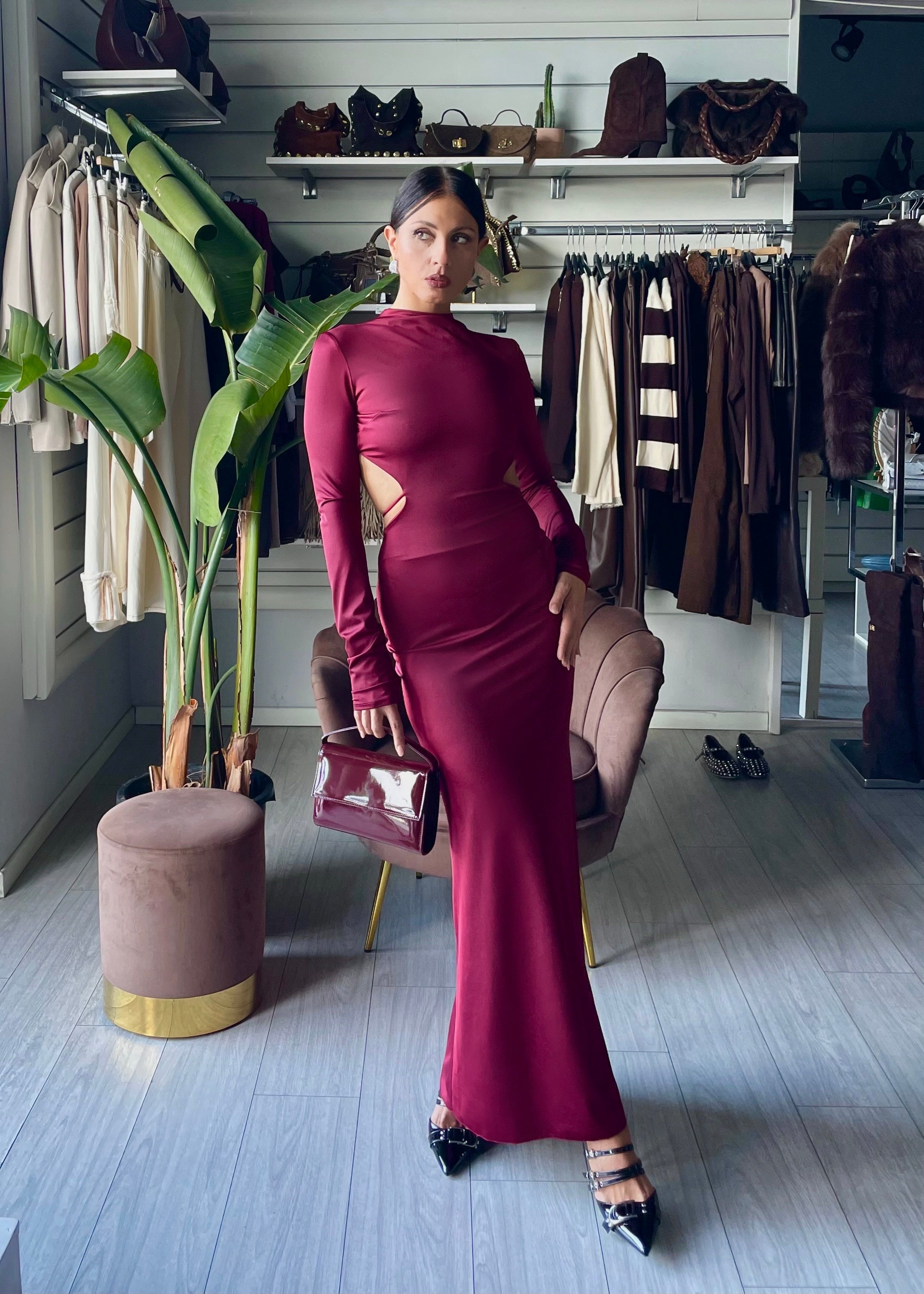 SCANDALE abito lungo openback