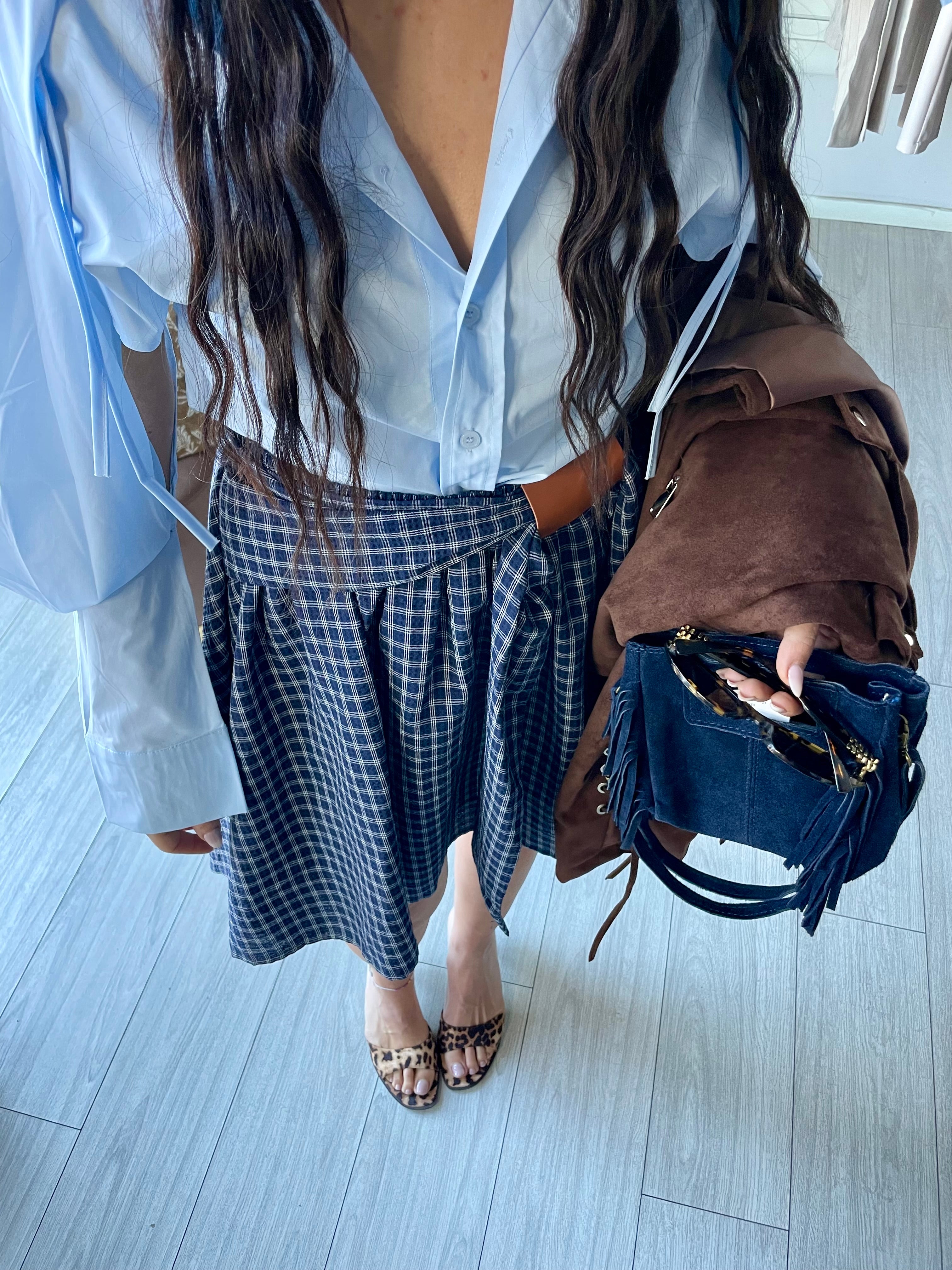Gonna College in vichy blu