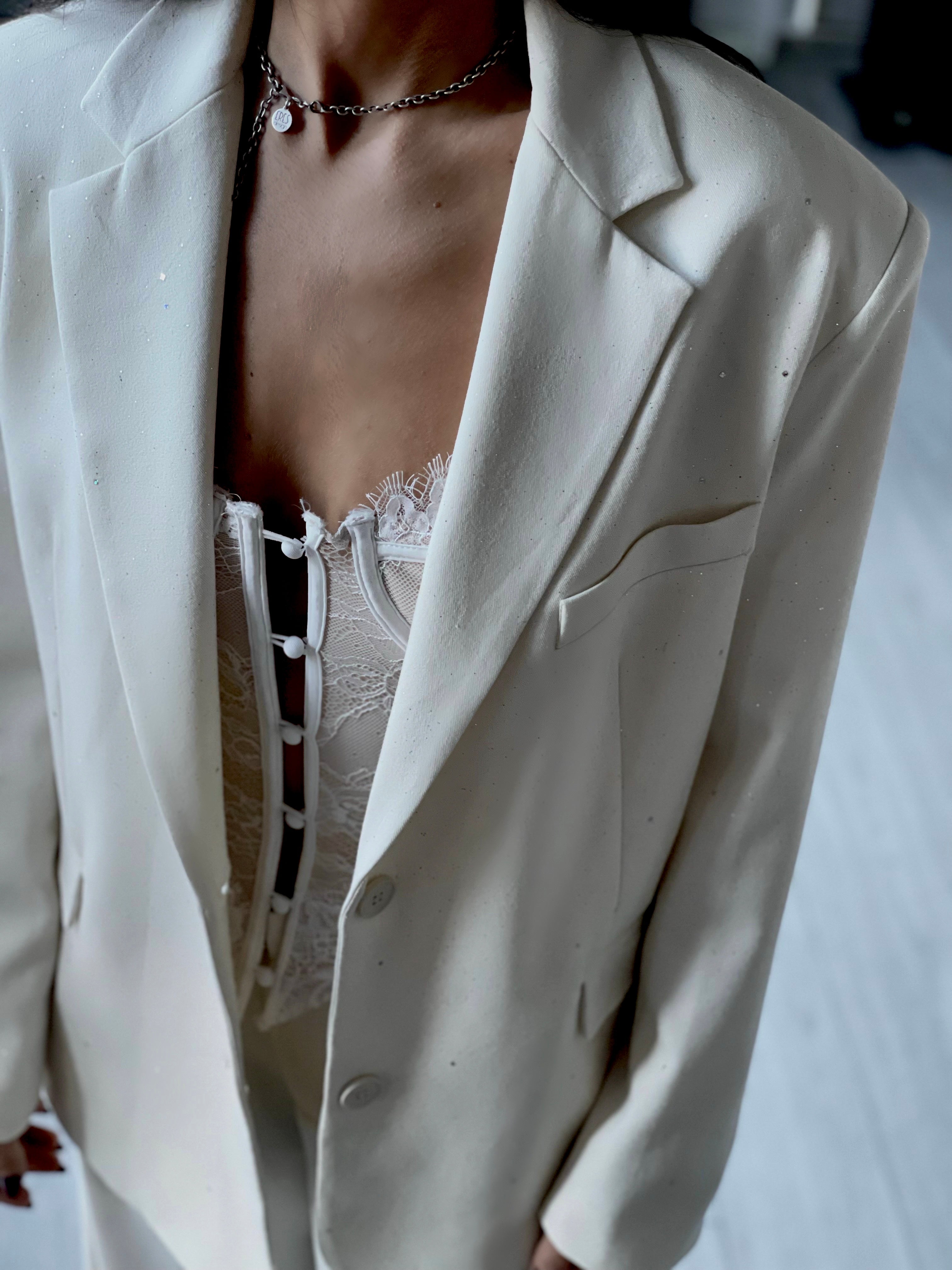 BLAZER CLASSY Lumina panna