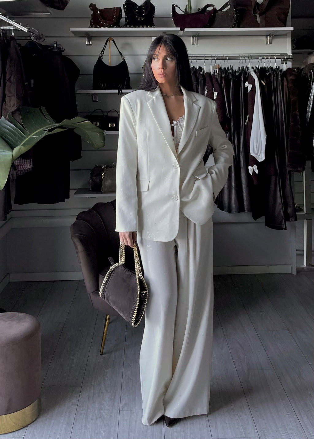 BLAZER CLASSY Lumina panna