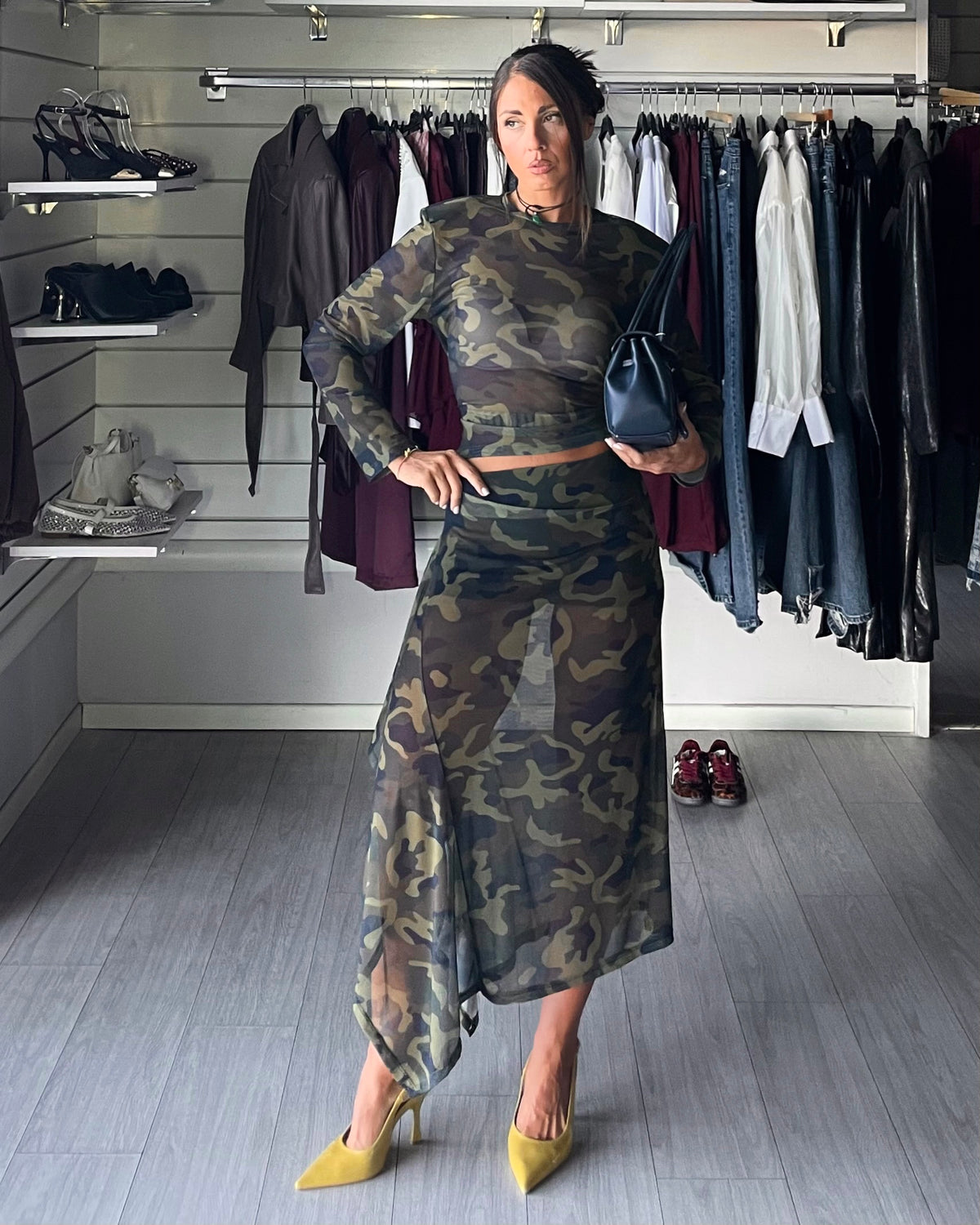 LUMINA Coordset military - MAGLIA