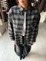 CAMICIA WOOL SHINE Black